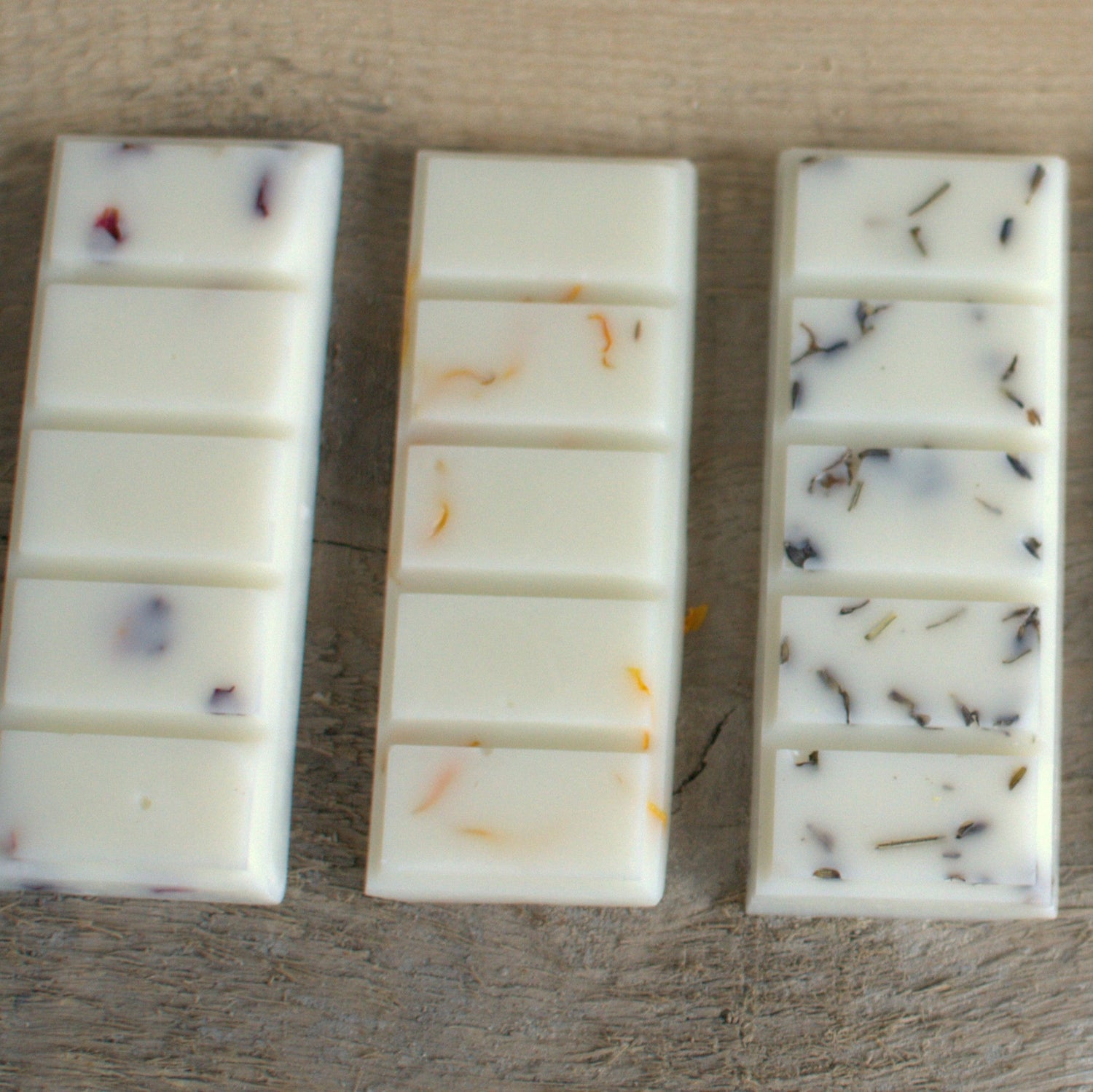 a stack of soy wax melts