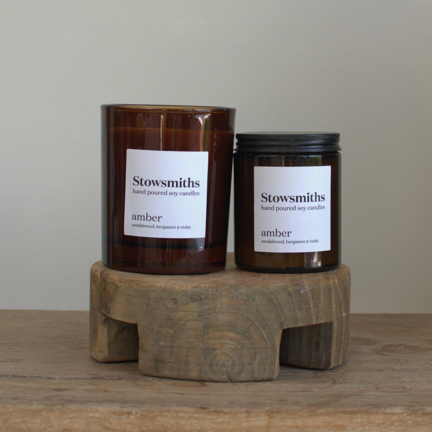 Amber Candle (sandalwood, bergamot & violet)