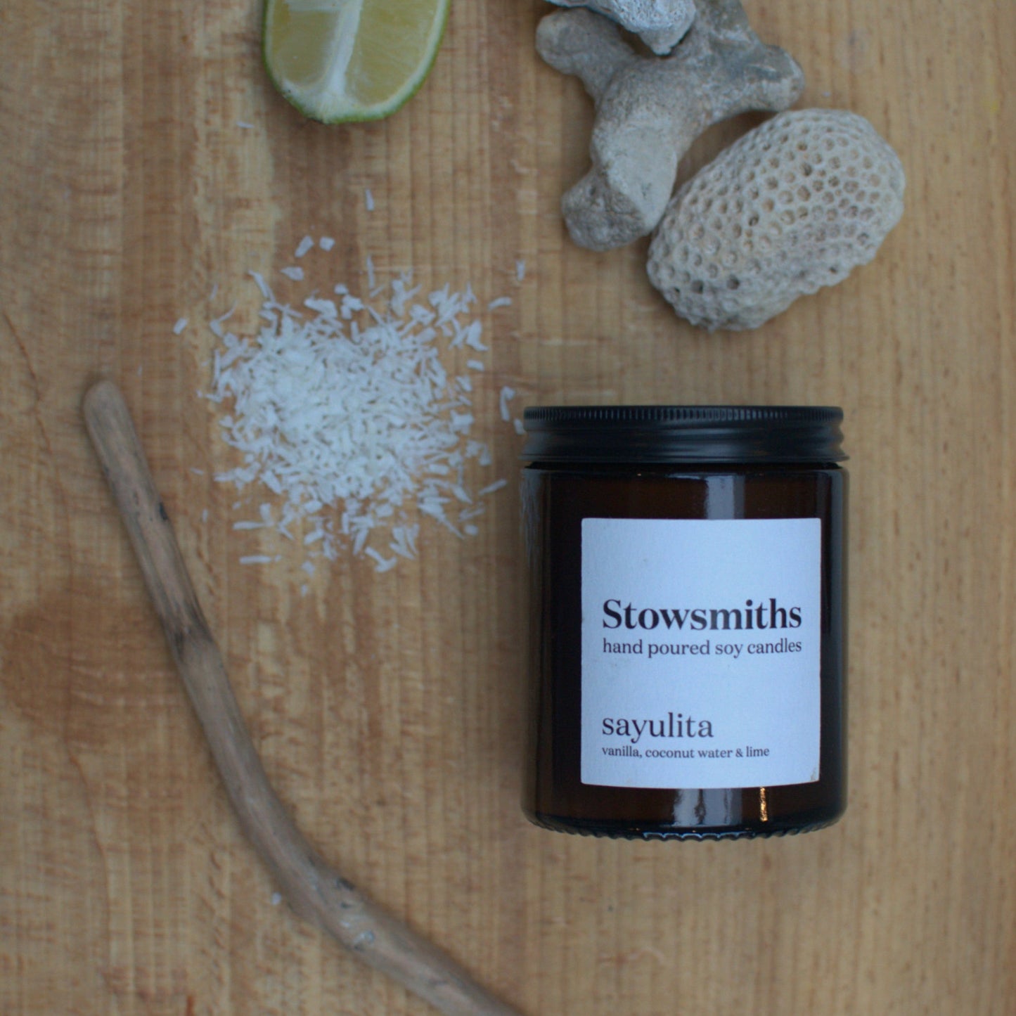 Sayulita Candle (vanilla, coconut water & lime)